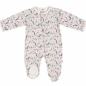 Magnetic Me Pink Floral Footed Baby One-Piece